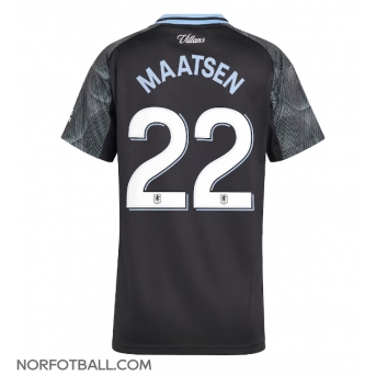 Billige Fotballdrakt Aston Villa Ian Maatsen #22 Replika Bortedrakt Dame 2025-26 Kortermet